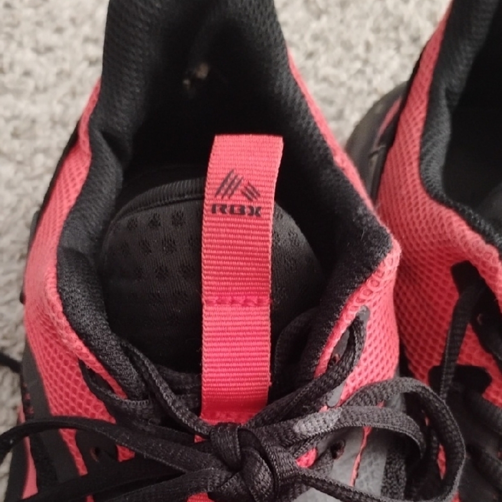 RBX Black and Red Sneakers Modern Athletic Design